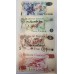 GHANA 1977 . ONE 1 - TEN 10 CEDIS BANKNOTES . SPECIMEN